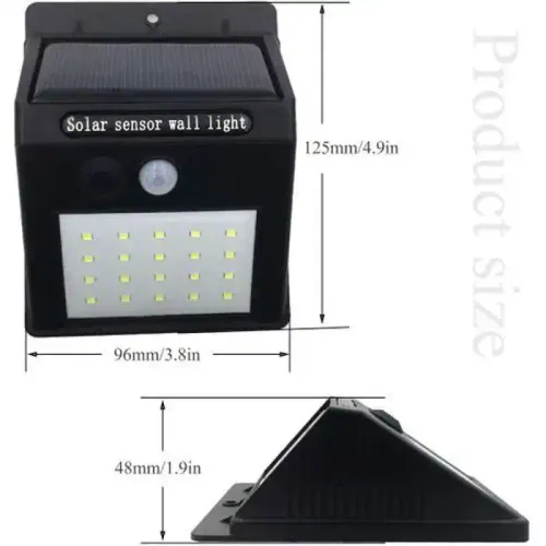 Pack De 4 Lampe Solaire 20 Led Lampe Extérieur Lumières Pour Jardin