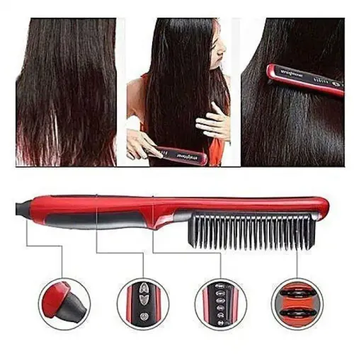 Straightener Brosse Lissante Chauffante Électrique Original