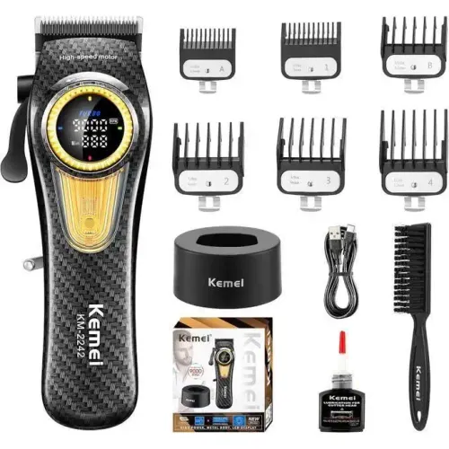 Tondeuse À Cheveux Rechargeable Avec Un Moteur Turbo Puissant De 9000 Tr/min