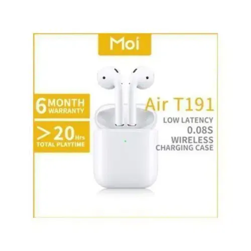 Écouteurs Sans Fil - Moi - T191 - Bluetooth 5.0 - Commande Tactile - Microphone