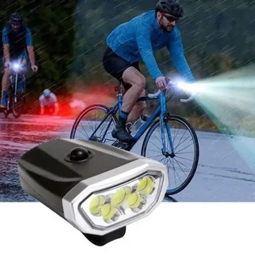 Lampe Led Pour Vélo - Non Spécifié - Phare Avant Et Feu Arrière - Fixation Universelle - Autonomie 150 Heures