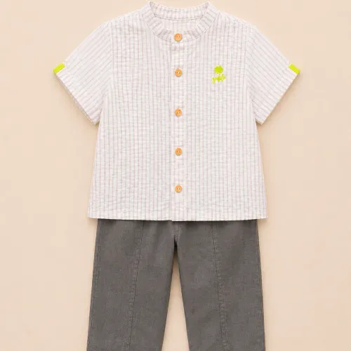 Ensemble Garçon Chemise Rayée & Pantalon
