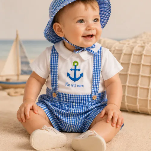 Ensemble Bébé Garçon – Élégance Estivale & Esprit Bord De Mer