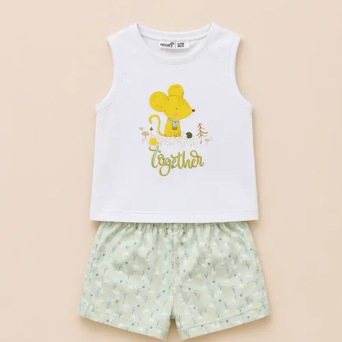 Ensemble Bébé Fille T-shirt Imprimé & Short