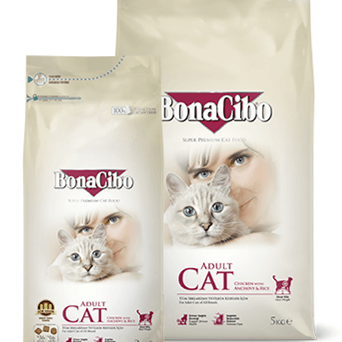 Bonacibo Croquettes Chat Adulte Low Grain Poulet Anchois Riz 5kg
