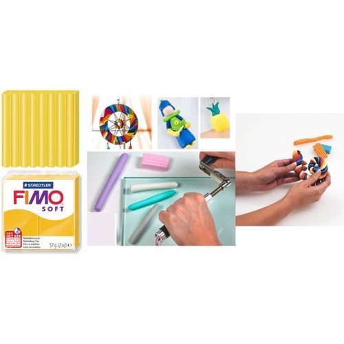 Pâte À Modeler Fimo Soft Jaune Tournesol – Cuisson Au Four, Modelage Artistique