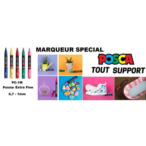 Lot De 5 Marqueurs I-color Pc-1m Pointe Extra Fine 0,7 Mm Tous Supports