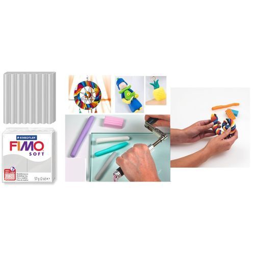 Pâte À Modeler Fimo Soft Gris Dauphin – Cuisson Au Four, Modelage Artistique