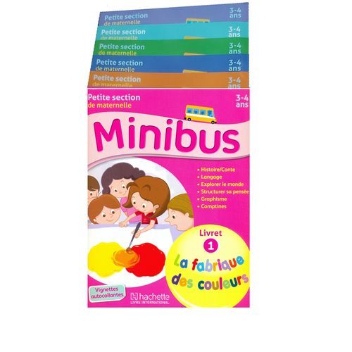 Minibus 3-4 Ans Petite Section : 6 Livrets D’apprentissage Et Activités Éducatives