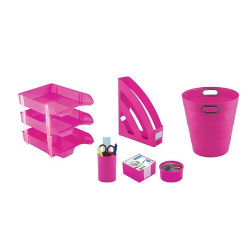 Ensemble de Bureau PVC 6 Pièces pour Rangement et Organisation de Bureau
