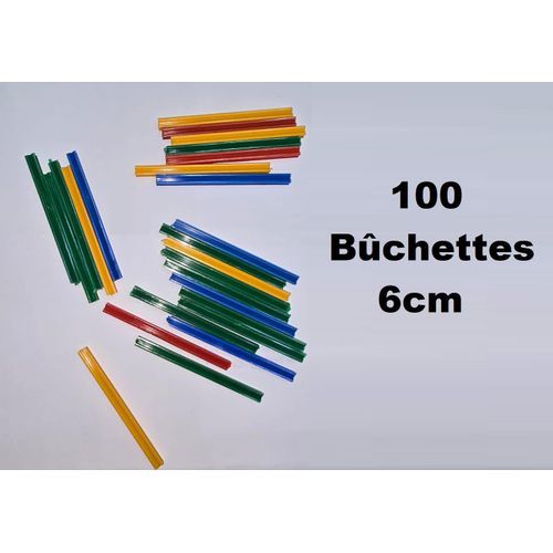 Ark 100 Bâtons Bûchettes Pour Apprendre À Compter, 6 Cm, Plastique