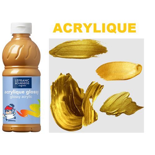 Acrylique Liquide Brillante Glossy, Donne Un Aspect Vernis, forte, dore