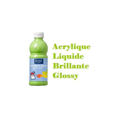Acrylique Liquide Brillante Glossy, Donne Un Aspect Vernis, Forte, Vert Anis
