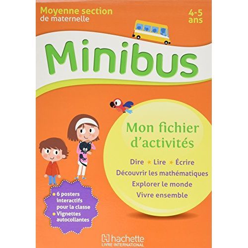 Hachette Maternelle Ms Minibus - Mon Fichier Dactivités Tout-en-un, 4-5 Ans, Moyenne Section