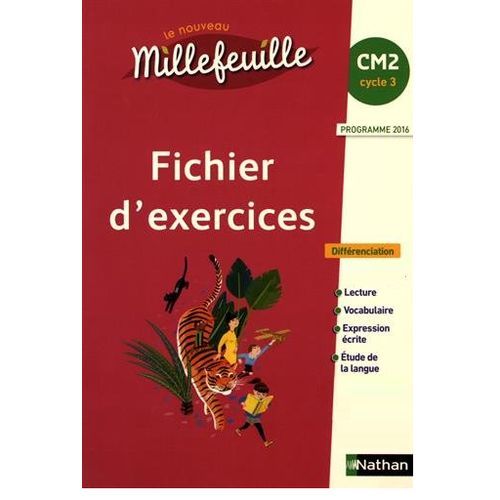 Le Nouveau Millefeuille Cm2,cahier D'exercices,activités Différenciées Complètes