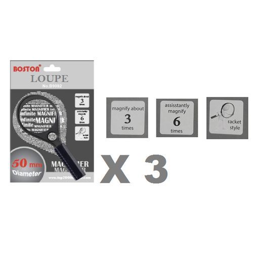 Loupe Portable Optique X3 Diamètre 50 Mm