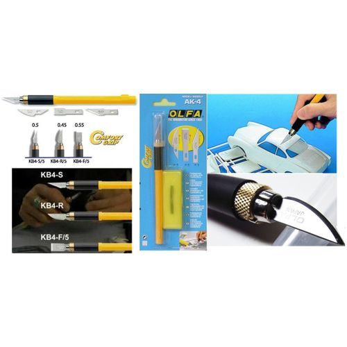 Cutter De Précision À Manche Ergonomique Comfort Grip Avec Lame Fine De Scalpel