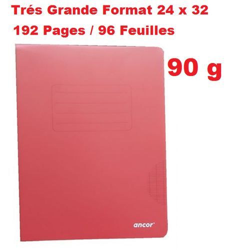 Cahier Polypro Couverture Plastifiée rouge