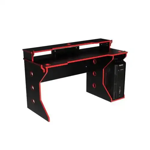 Bureau Atlantix Gaming 1 - Noir / Rouge