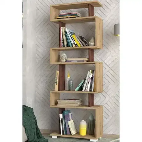 Bibliothèque A Étagères De Rangement 162 Cm