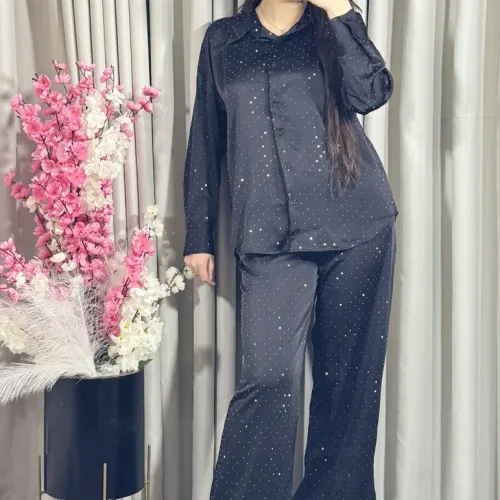 Ensemble Noir À Strass