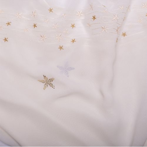 Châle Indo brodé strass uni