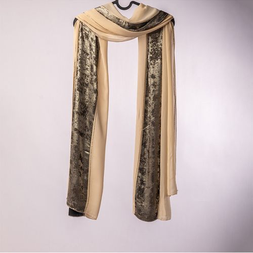 Châle patchwork Indo SK6387 foil strass uni
