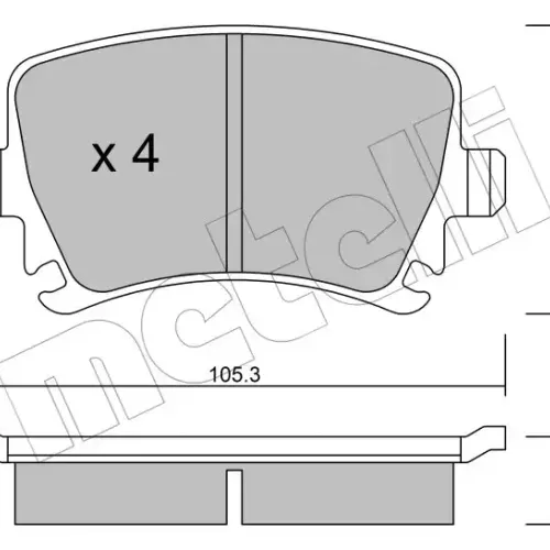 Plaquettes De Frein Metteli-fri.tech22-0553-0 Brake Pads