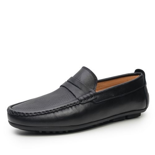 Mocassins Collège En Cuir