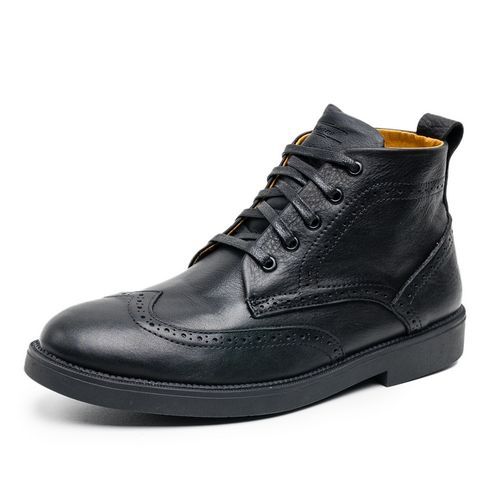  Bottines Brogue  À Lacets En Cuir 