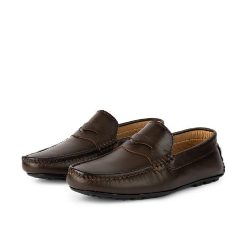  D’007 Mocassin En Cuir 