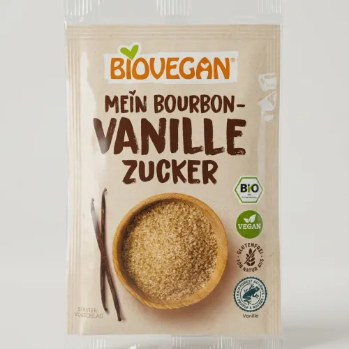 Sucre Vanillé À La Vanille Bourbon Bio Mein Bourbon-vanille Zucker - (8g)