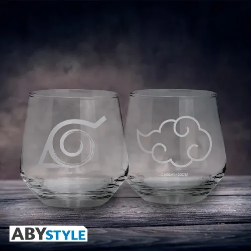 Set De 2 Verres Naruto Shippuden Konoha & Akatsuki