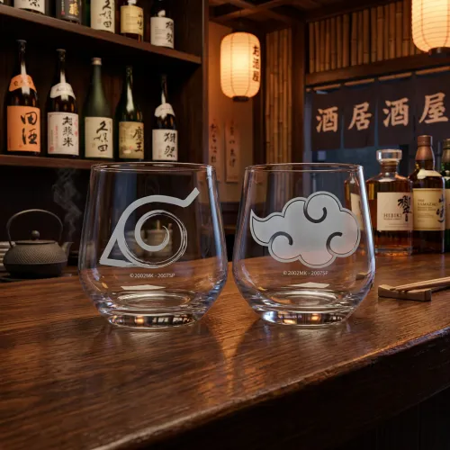 Set De 2 Verres Naruto Shippuden Konoha & Akatsuki