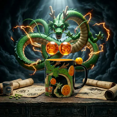 Mug 3d Dragon Ball Z Shenron & Boules De Cristal