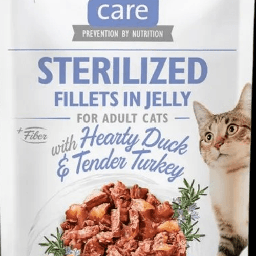 Cat Aliment Humide Chat Sterilized, Fillets In Jelly W Hearty Duck & Tender Turkey 85 G