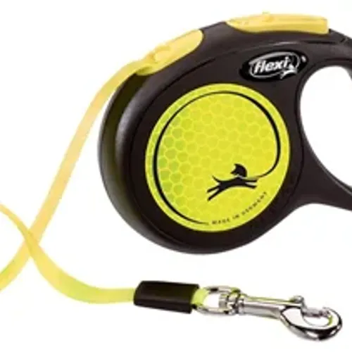 Laisse À Enrouleur New Neon Tape Jaune