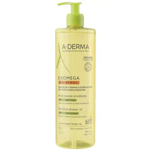 Exomega Control Huile Lavante Émolliente Peaux Sèches Atopiques