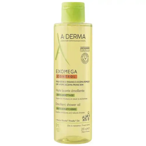 Exomega Control Huile Lavante Émolliente Peaux Sèches Atopiques