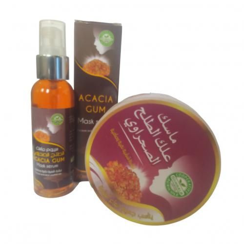 Pack Sérum Et Masque , Gomme D'acacia Naturelle Du Désert, Haute Qualité