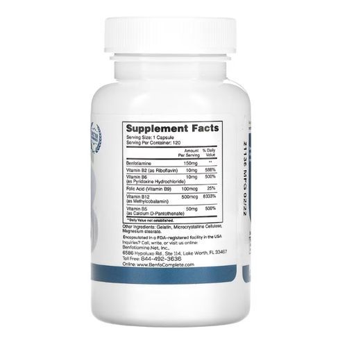 Multi-b, Benfotiamine, Formule De Soutien Neuropathique, 150 Mg