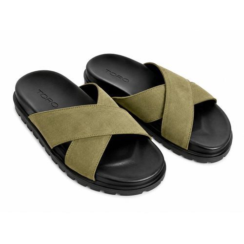 Sandales Premium En Daim – Confort Élégant & Style Moderne