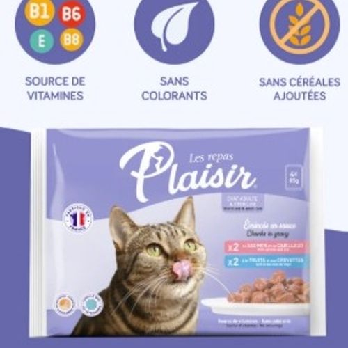 Pack Découverte - Émincés Saumon Et Truite (chat Stérilisé) 4x85