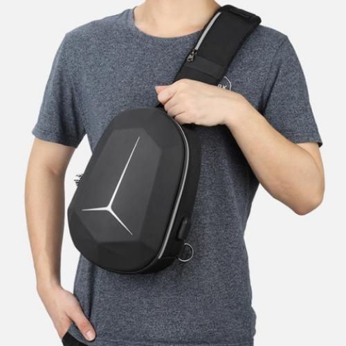 Crossbody, Sac À Bandoulière Étanche + Port Usb - Sac De Poitrine Antivol