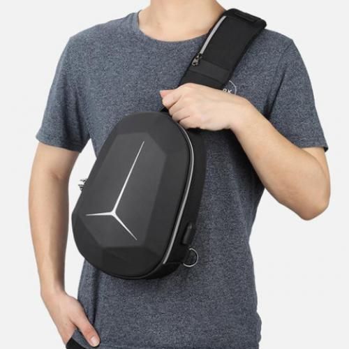 Sac Bandoulière Étanche, Sac Poitrine Antivol Haute Qualité, Crossbody +port Usb
