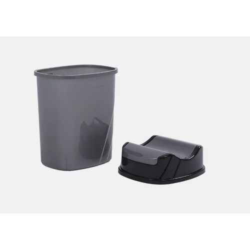 Poubelle A Balance Noir Gris