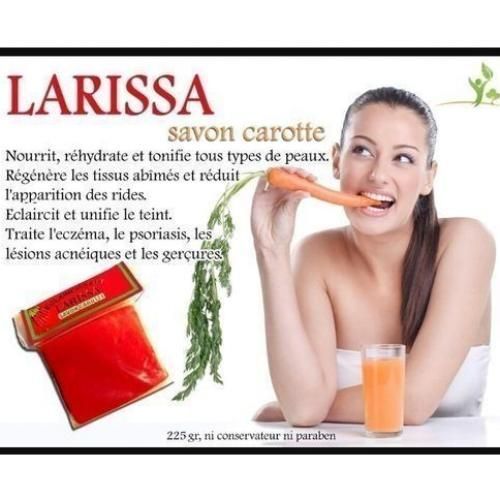Larissa Savon Pour Éclaircir La Peaux À Base De Carotte