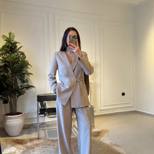 Ensemble Tailleur Sable Signature
