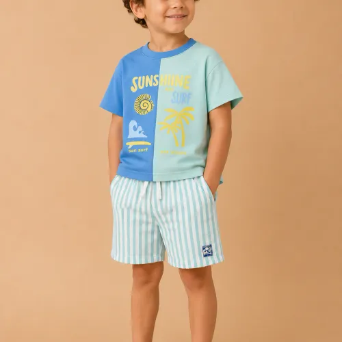 Ensemble Garçon “sunshine & Surf” – Esprit Bord De Mer