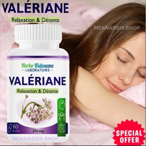 Capsules De Valériane Bio 350 mg – Complément Naturel Pour Relaxation, Détente & Sommeil – 60 Gélules